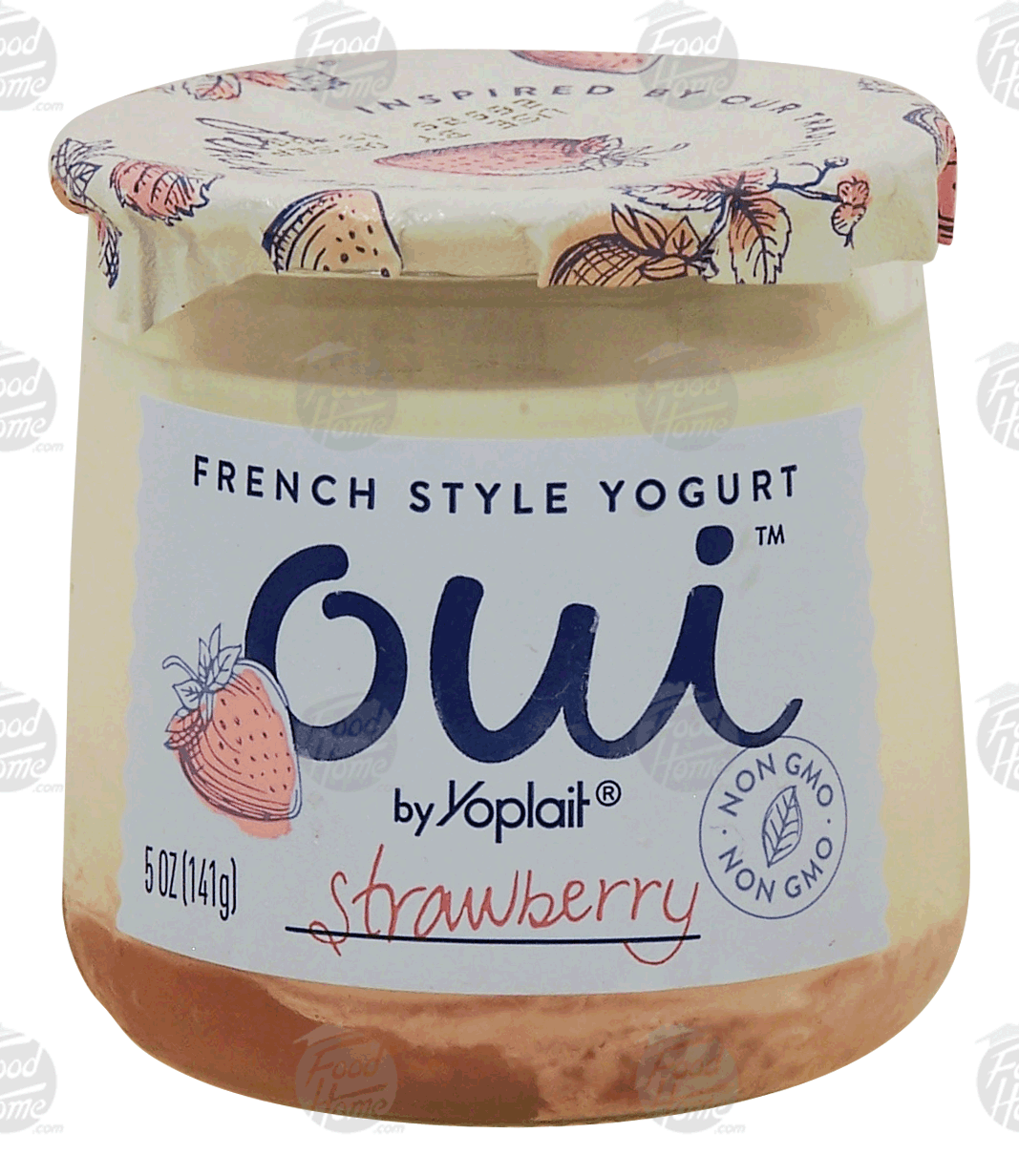 Yoplait Oui strawberry french style yogurt Full-Size Picture